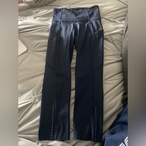 Navy Blue Lululemon Cropped 25” Leggings